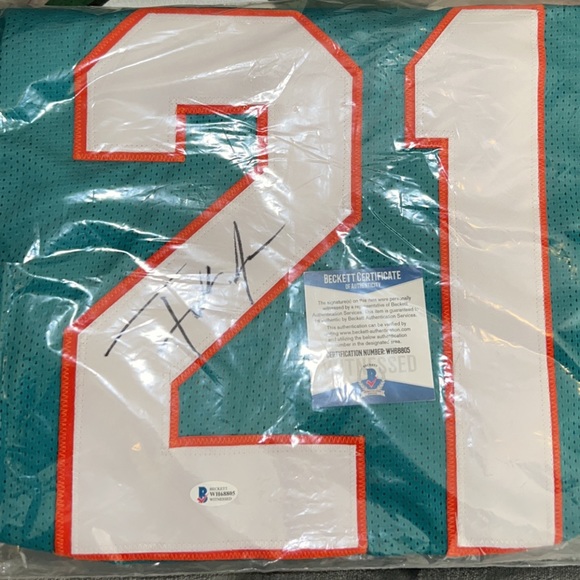 Signed authenticated Frank Gore custom Miami Dolphins jersey - Picture 2 of 4